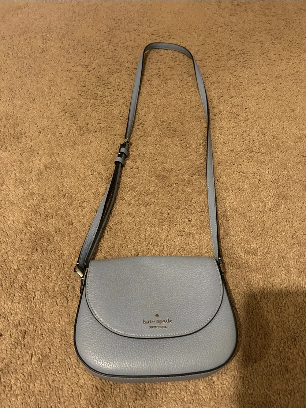 kate spade New York Light Blue Leather Crossbody Bag